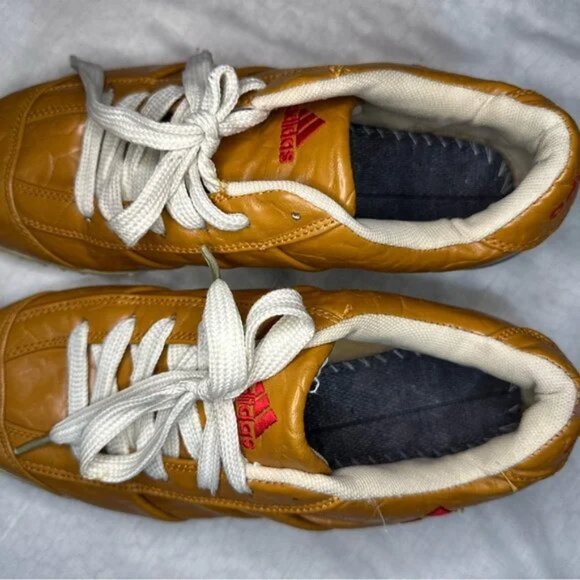 Adidas Gold Golf Shoes Size 8 - Picture 2 of 6